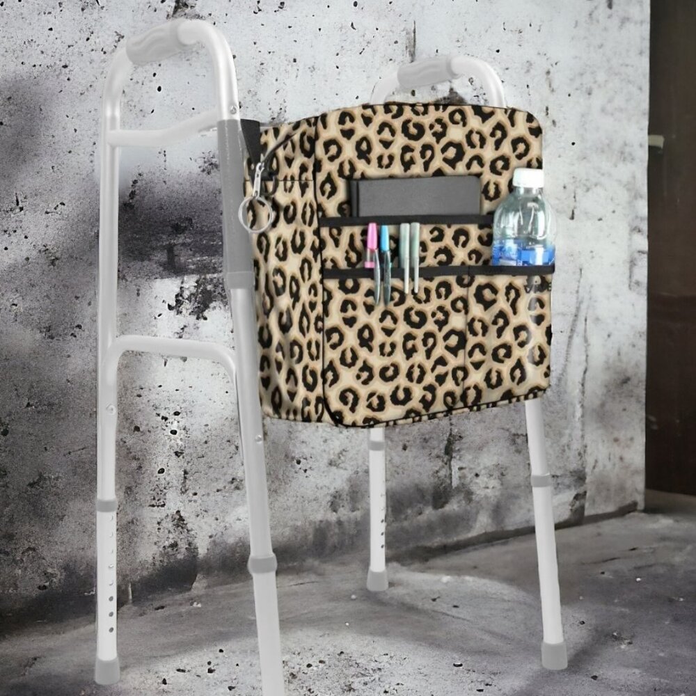 VIVE Rollator Bag with Animal print fabric.